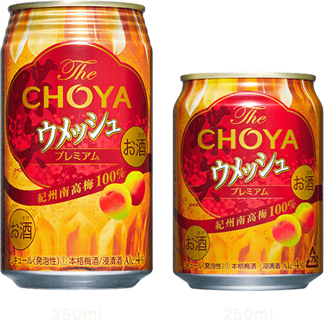 The CHOYA ウメッシュ プレミアム 350ml 250ml