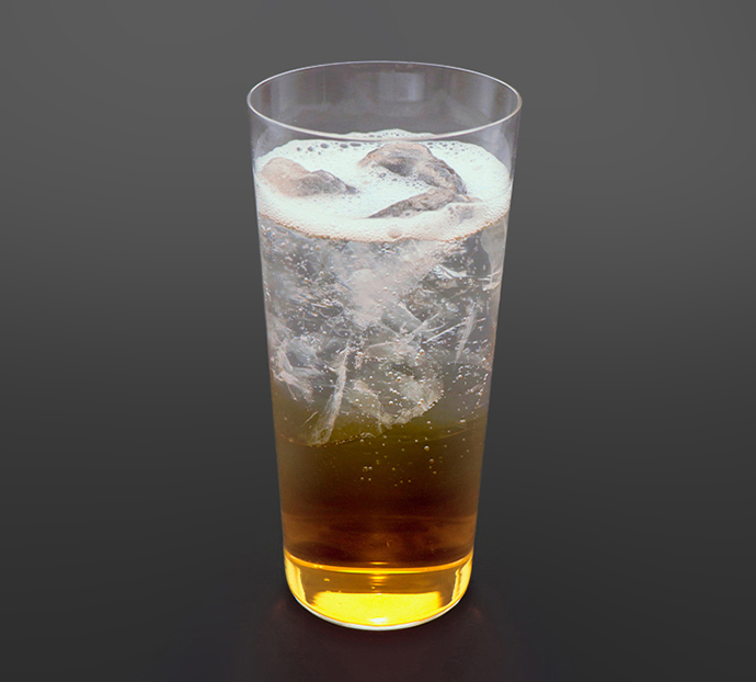 The CHOYA with SODA ソーダ割り