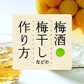 梅酒・梅干しなどの作り方