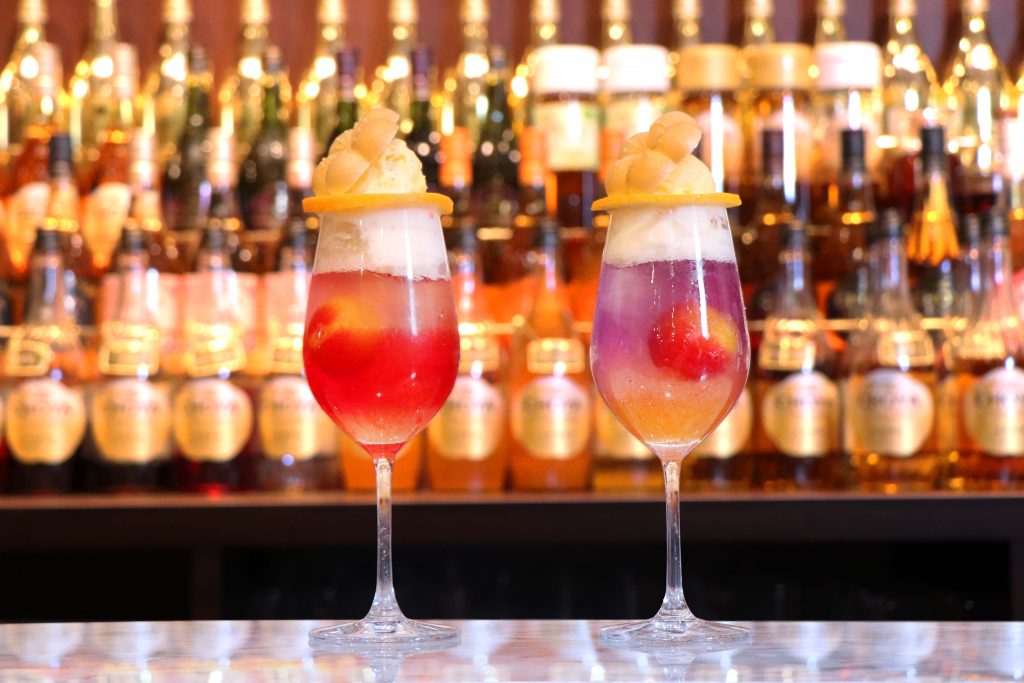 夏の梅酒カクテルクリームソーダ2品